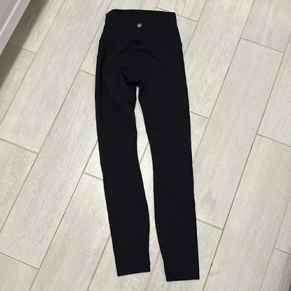 Lululemon black 25” high times 2 new